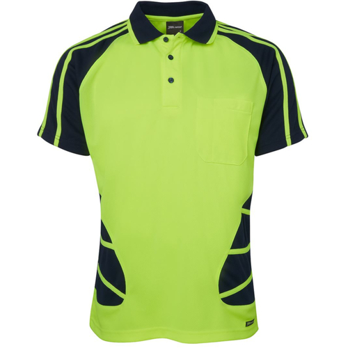 WORKWEAR, SAFETY & CORPORATE CLOTHING SPECIALISTS Jb's Hi Vis S/S Spider Polo