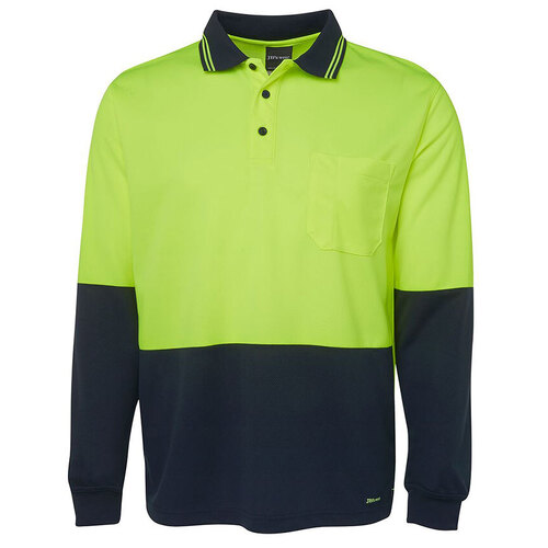 WORKWEAR, SAFETY & CORPORATE CLOTHING SPECIALISTS - JB's HI VIS L/S TRAD POLO