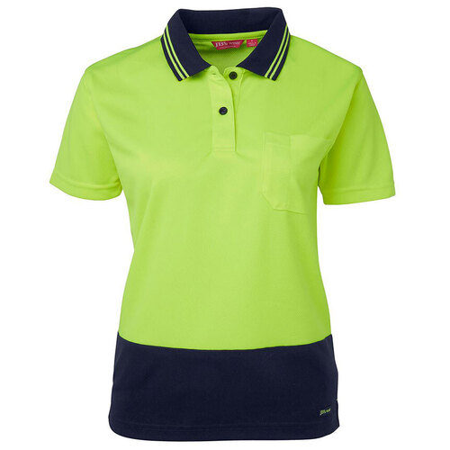 WORKWEAR, SAFETY & CORPORATE CLOTHING SPECIALISTS JB's Ladies Hi Vis Short Sleeve Comfort Polo