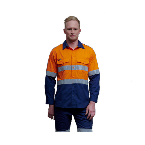 WORKWEAR, SAFETY & CORPORATE CLOTHING SPECIALISTS - Workcool - Workcool 2 Hi-Vis Reflect Spliced Shirt L/S