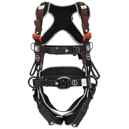 WORKWEAR, SAFETY & CORPORATE CLOTHING SPECIALISTS LINQ PREMIUM FALL-ARREST GT HARNESS RIGGERS 2XL C/W GT ZIP SPORTS BAG