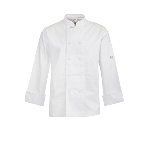 WORKWEAR, SAFETY & CORPORATE CLOTHING SPECIALISTS - CLASSIC CHEF JACKET L/S with fold back cuff & pen pocket