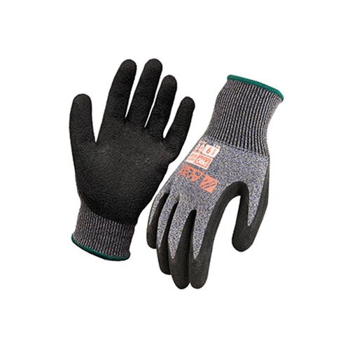 WORKWEAR, SAFETY & CORPORATE CLOTHING SPECIALISTS - Arax Latex Crinkle Dip On 13G Liner Glove