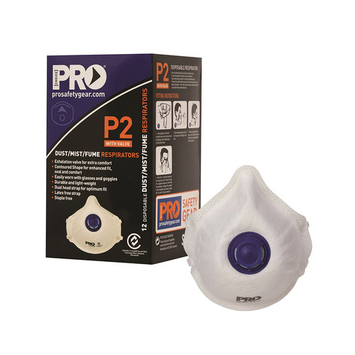 WORKWEAR, SAFETY & CORPORATE CLOTHING SPECIALISTS P2 with Valve Respirators - Box of 12