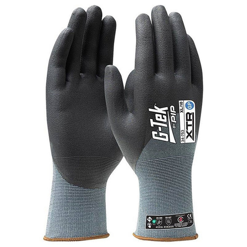 WORKWEAR, SAFETY & CORPORATE CLOTHING SPECIALISTS G-TEK XTR MICRO NITRILE 3/4 DIP GP
