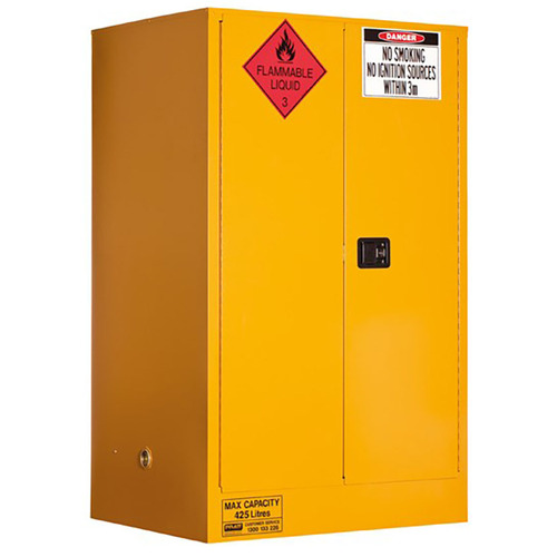 WORKWEAR, SAFETY & CORPORATE CLOTHING SPECIALISTS - Flammable Storage Cabinet 425L 2 Door, 3 Shelf