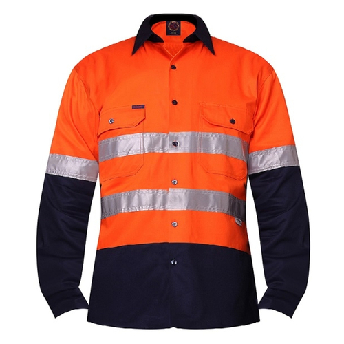 WORKWEAR, SAFETY & CORPORATE CLOTHING SPECIALISTS Open Front Shirt L/S 3MTape