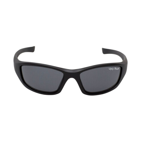 WORKWEAR, SAFETY & CORPORATE CLOTHING SPECIALISTS RS2730 Safety glasses Slingshot-Matt Black frame/Smoke lense-One size