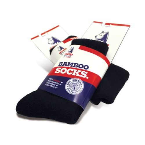 WORKWEAR, SAFETY & CORPORATE CLOTHING SPECIALISTS BAMBOO SOCKS SIZE 10-14-Black-10-14