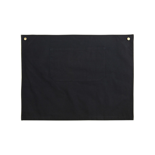 WORKWEAR, SAFETY & CORPORATE CLOTHING SPECIALISTS Cotton Canvas Short Waist Apron - Black - One Size