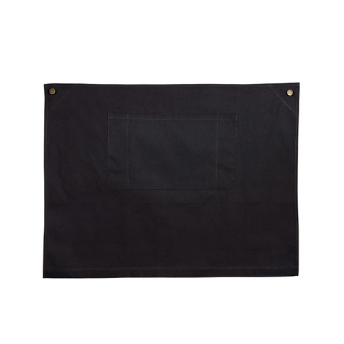 WORKWEAR, SAFETY & CORPORATE CLOTHING SPECIALISTS Cotton Canvas Short Waist Apron - Charcoal - One Size