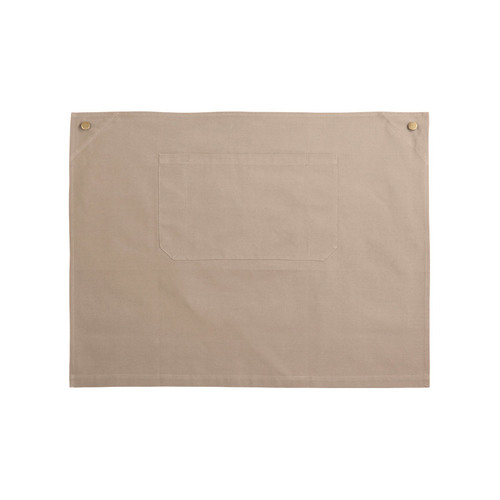 WORKWEAR, SAFETY & CORPORATE CLOTHING SPECIALISTS Cotton Canvas Short Waist Apron - Khaki - One Size