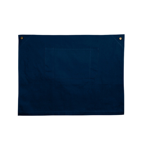 WORKWEAR, SAFETY & CORPORATE CLOTHING SPECIALISTS Cotton Canvas Short Waist Apron - Navy - One Size