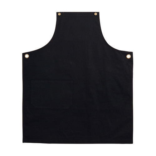 WORKWEAR, SAFETY & CORPORATE CLOTHING SPECIALISTS Canvas Bib Apron - Black - One Size