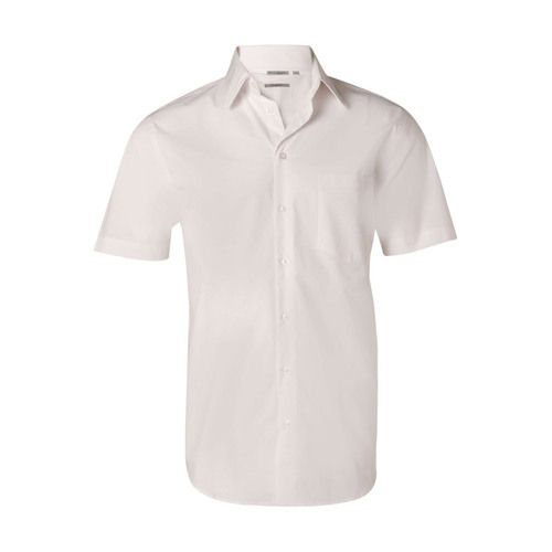 WORKWEAR, SAFETY & CORPORATE CLOTHING SPECIALISTS - Men's Cotton/Poly Stretch S/S Shirt