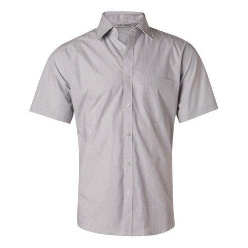 WORKWEAR, SAFETY & CORPORATE CLOTHING SPECIALISTS - Men's Fine Stripe S/S Shirt