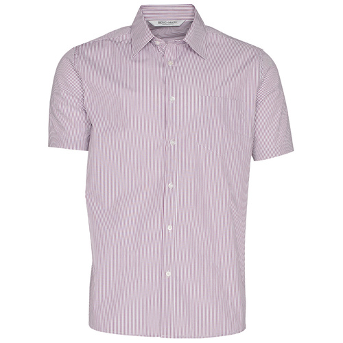WORKWEAR, SAFETY & CORPORATE CLOTHING SPECIALISTS - Men's Balance Stripe Short Sleeve Shirt