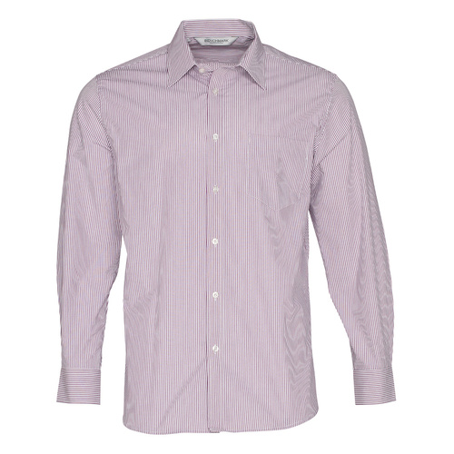 WORKWEAR, SAFETY & CORPORATE CLOTHING SPECIALISTS Men's Balance Stripe Long Sleeve Shirt