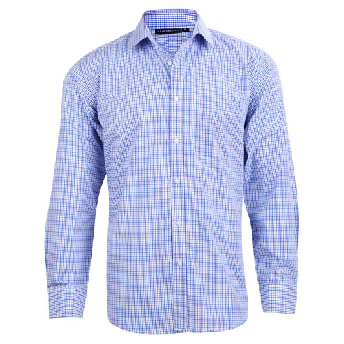 WORKWEAR, SAFETY & CORPORATE CLOTHING SPECIALISTS - Men's Two Tone Check L/S Shirt