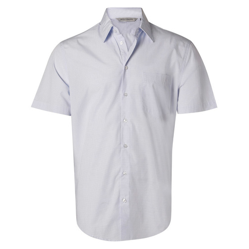 WORKWEAR, SAFETY & CORPORATE CLOTHING SPECIALISTS - Men's Mini Check S/S Shirt