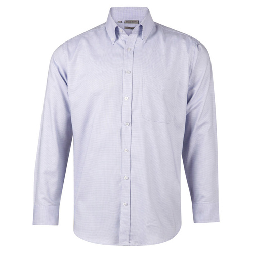 WORKWEAR, SAFETY & CORPORATE CLOTHING SPECIALISTS - Men's Dot Contrast Long Sleeve Shirt