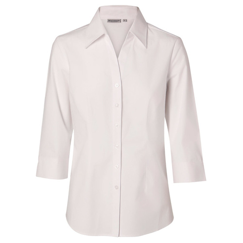 WORKWEAR, SAFETY & CORPORATE CLOTHING SPECIALISTS - Women's Fine Twill 3/4 Sleeve Shirt