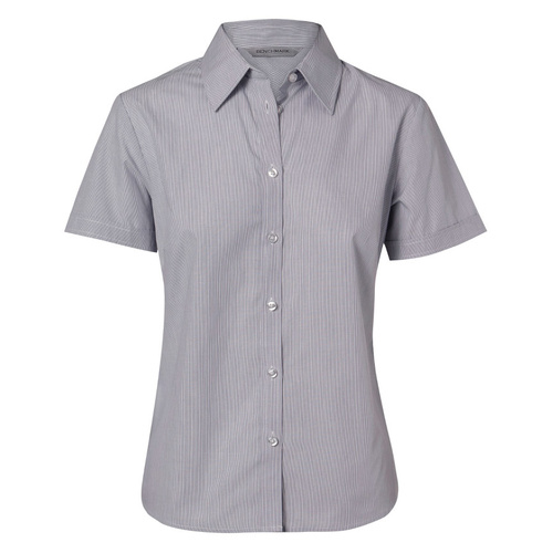 WORKWEAR, SAFETY & CORPORATE CLOTHING SPECIALISTS Women's Fine Stripe S/S Shirt