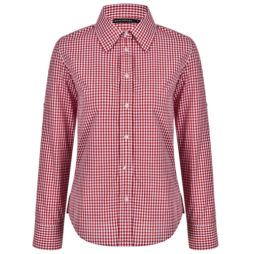 WORKWEAR, SAFETY & CORPORATE CLOTHING SPECIALISTS Ladies  Gingham Check Long Sleeve Shirt