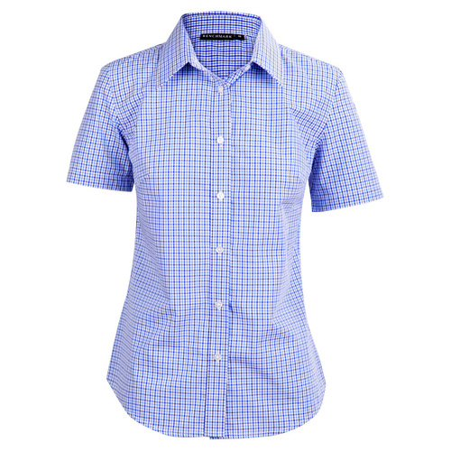 WORKWEAR, SAFETY & CORPORATE CLOTHING SPECIALISTS Ladies' Two Tone Check S/S Shirt