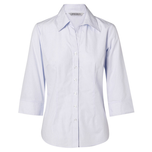 WORKWEAR, SAFETY & CORPORATE CLOTHING SPECIALISTS Women's Mini Check 3/4 Sleeve Shirt