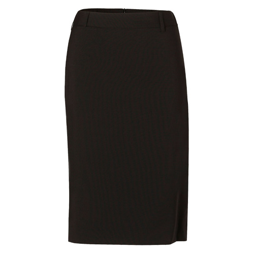 WORKWEAR, SAFETY & CORPORATE CLOTHING SPECIALISTS Women's Mid Length Lined Pencil Skirt In Wool Stretch