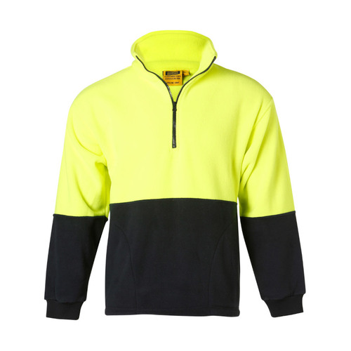 WORKWEAR, SAFETY & CORPORATE CLOTHING SPECIALISTS Hi-Vis polar fleece half zip pullover