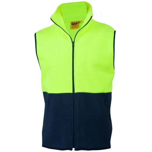 WORKWEAR, SAFETY & CORPORATE CLOTHING SPECIALISTS - Hi-Vis two tone polar fleecy vest