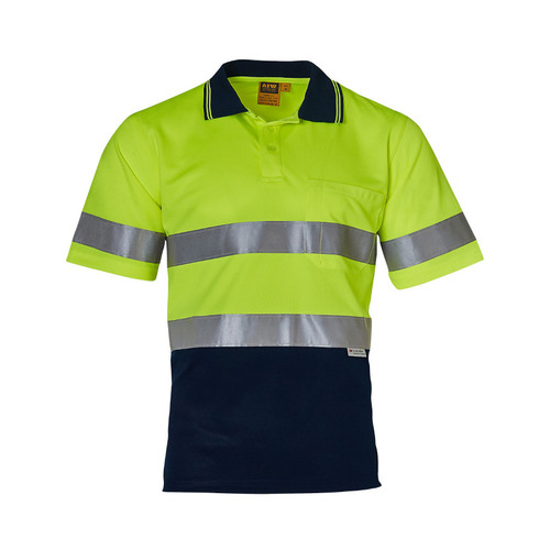 WORKWEAR, SAFETY & CORPORATE CLOTHING SPECIALISTS - Hi-Vis S/S Safety Polo 3M Tapes