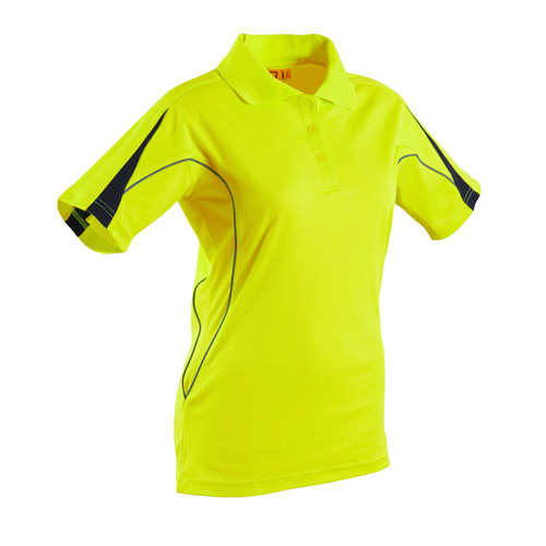 WORKWEAR, SAFETY & CORPORATE CLOTHING SPECIALISTS - Ladies' Fashion Hi-Vis S/S Polo