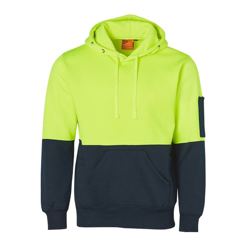 WORKWEAR, SAFETY & CORPORATE CLOTHING SPECIALISTS - Hi-Vis Two Tone Kangaroo Pocket Hoodie