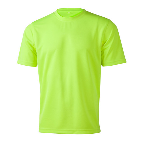 WORKWEAR, SAFETY & CORPORATE CLOTHING SPECIALISTS - Adults  Hi-Vis CoolDry  Mini Waffle Safety Tee