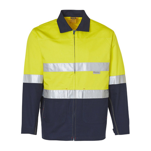 WORKWEAR, SAFETY & CORPORATE CLOTHING SPECIALISTS - Hi-Vis Two Tone Work Jacket With 3M Tapes