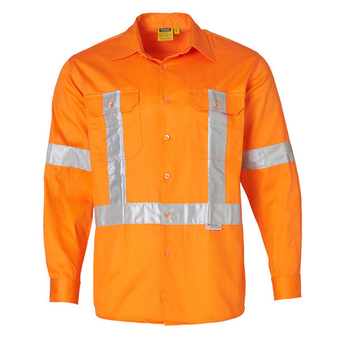 WORKWEAR, SAFETY & CORPORATE CLOTHING SPECIALISTS - Men's Hi-Vis L/S Drill Shirt