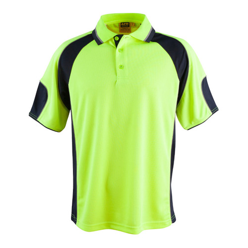 WORKWEAR, SAFETY & CORPORATE CLOTHING SPECIALISTS - Men s CoolDry  Safety Polo with Underarms mesh