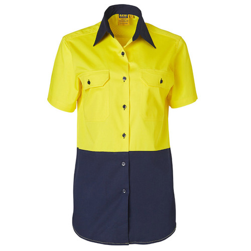 WORKWEAR, SAFETY & CORPORATE CLOTHING SPECIALISTS - Ladies' Hi-Vis S/S Safety Shirt