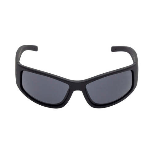 WORKWEAR, SAFETY & CORPORATE CLOTHING SPECIALISTS - UF-RS5001 Tradie Safety Sunglass-Matt Black/Smoke-One size