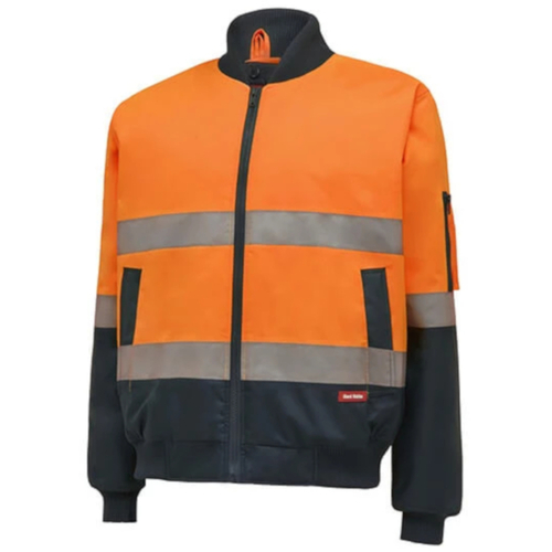 WORKWEAR, SAFETY & CORPORATE CLOTHING SPECIALISTS Core - Hi-Visibility 2Tone Bomber Jacket With Hoop Tape